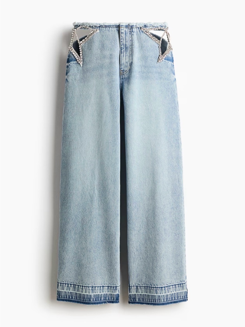 Stella McCartney x H&M Crystal-Star Straight-Leg Jeans – Size 20